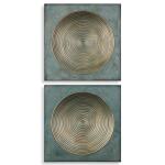 Sybil Metal Wall Decor, S/2 Wall Decor Green 8