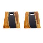 Clearwood Cornhole Game, Black, S/2 - Image 5
