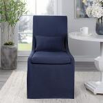 Coley Armless Chair, Denim - Image 4