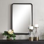Crofton Vanity Mirror, Black Mirrors Black 18