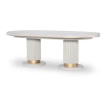 Complete Oval Dining Table Dining Tables Cream 13