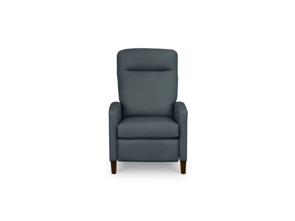 Emmett Leather Track Arm Lay Flat Manual Recliner Chairs Bassett Furniture