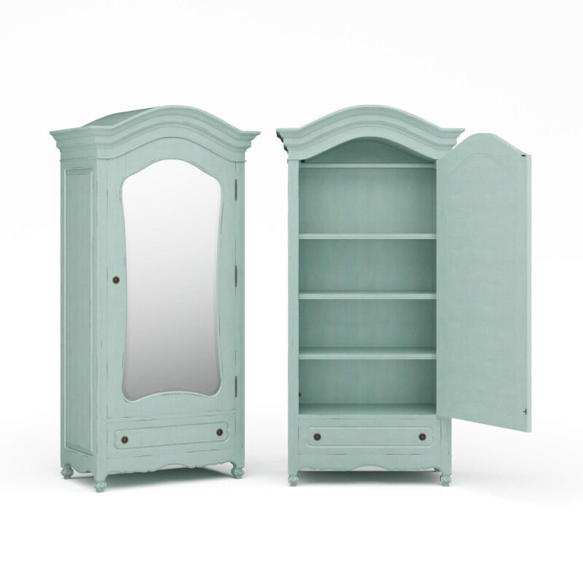 c9a7f9bad1b50e65471eee69c5e636b9 Provence Mirror Wardrobe - Image 1