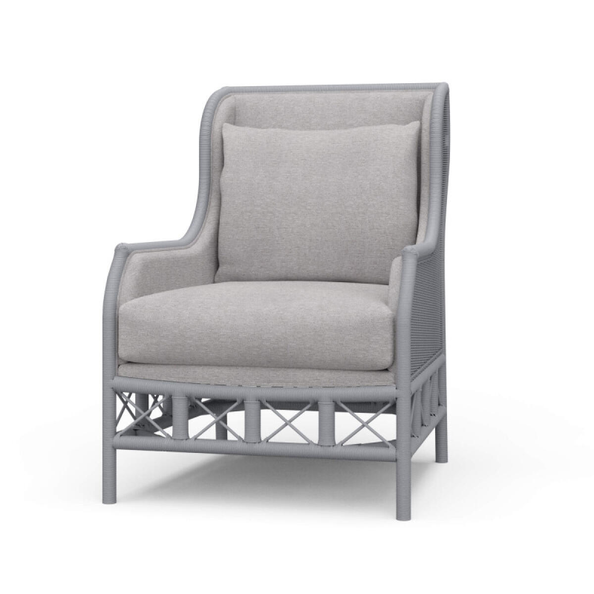 c9a9b6dd4ed85aff1099634b3a8a6a15 Hampton Rattan Wing Chair - Image 1