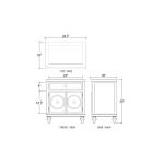 Savannah 2-door Bedside Table - Image 7