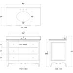 Provence Single Vanity W/ Sink & Marble Top - Image 2
