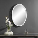 Serna Oval Mirror, White - Image 3