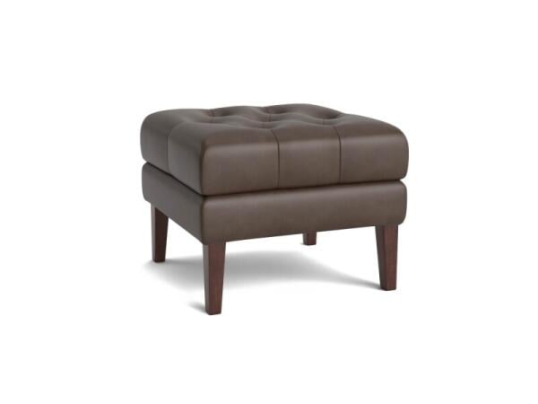 Danbury Leather Ottoman Ottomans & Poufs Bassett Furniture