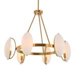 Oviform, 6 Lt Chandelier Lighting Gold 18