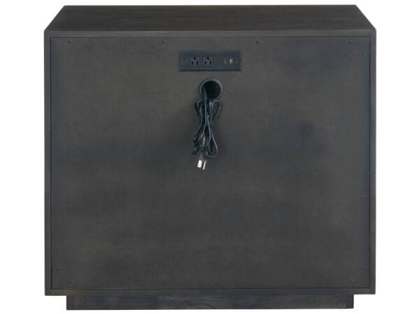 Modern Sable Plinth Nightstand Nightstands Brown 12