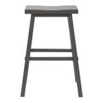 Creations 30 Inch Sawhorse Stool- Gray Barstools Barstools 11