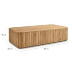 Andora Rectangular Plinth Cocktail Table - Image 8