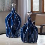 Klara Bottles, Blue, S/2 Accessories Accessories 12