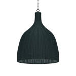 Hampton Rattan Pendant Large Lighting Blue 15