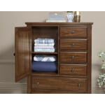 Heritage Door Chest – 6 Drwr/1 Door Chests Amish Cherry 10