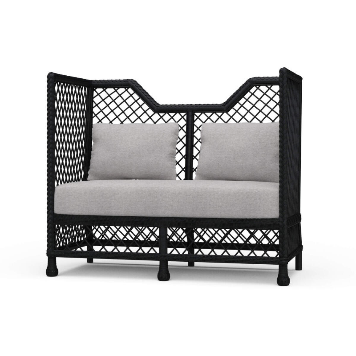 cb10c91af119ad36a8385ed33e3a7dd9 Rabana High Back Rattan Loveseat - Image 1