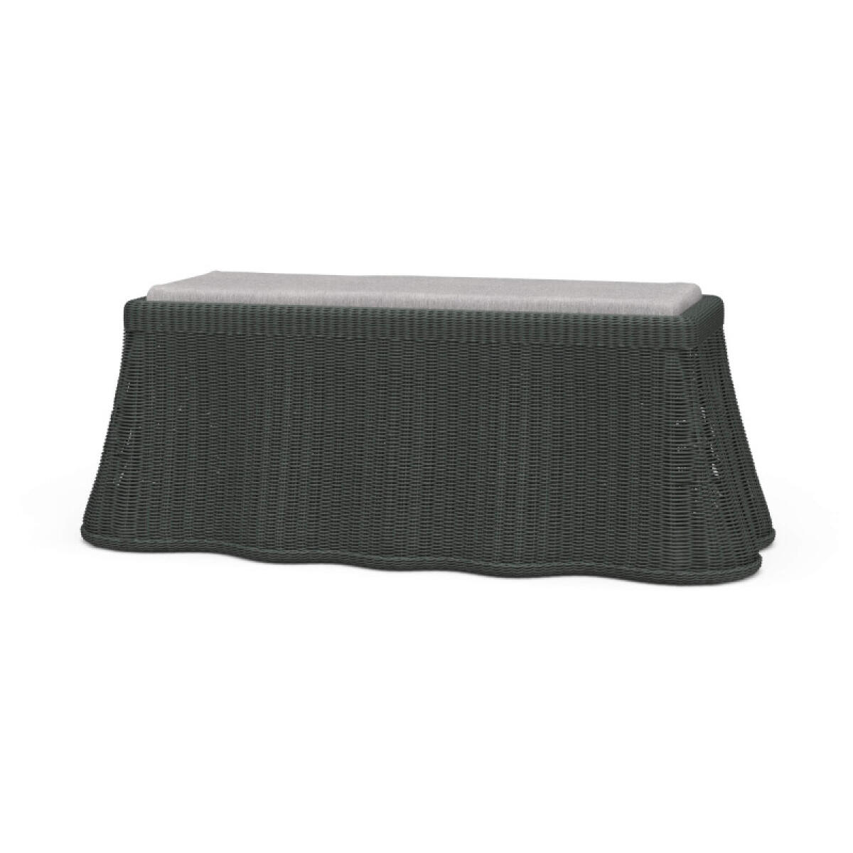 cb1453e259817090cc5b317d682b1535 Newport Rattan Rectangular Ottoman W/ Cushion - Image 1