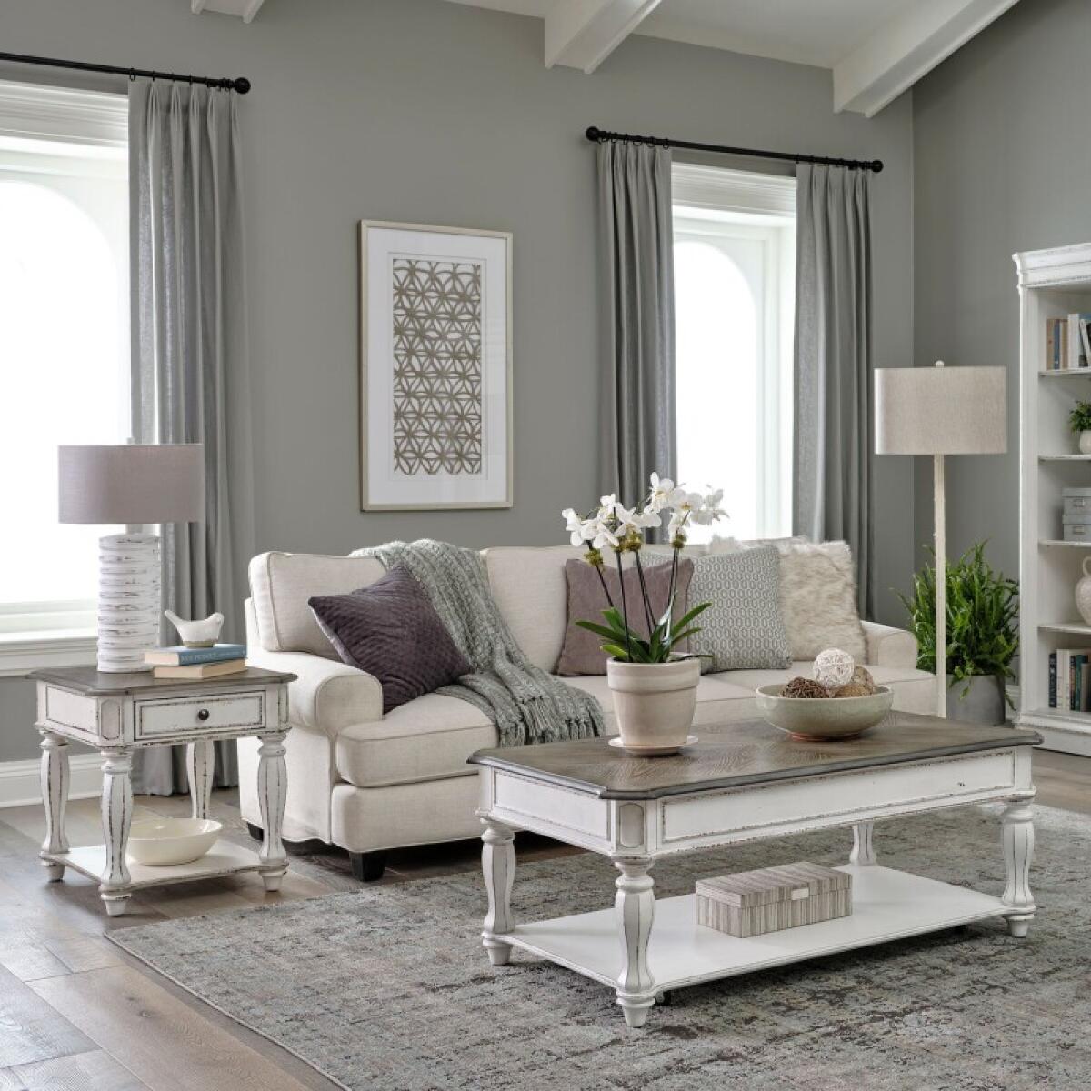 cb329f1db6d2623efd9505f0051b71d4 Magnolia Manor 3 Piece Set (1-Cocktail 2-End Tables) - Image 1