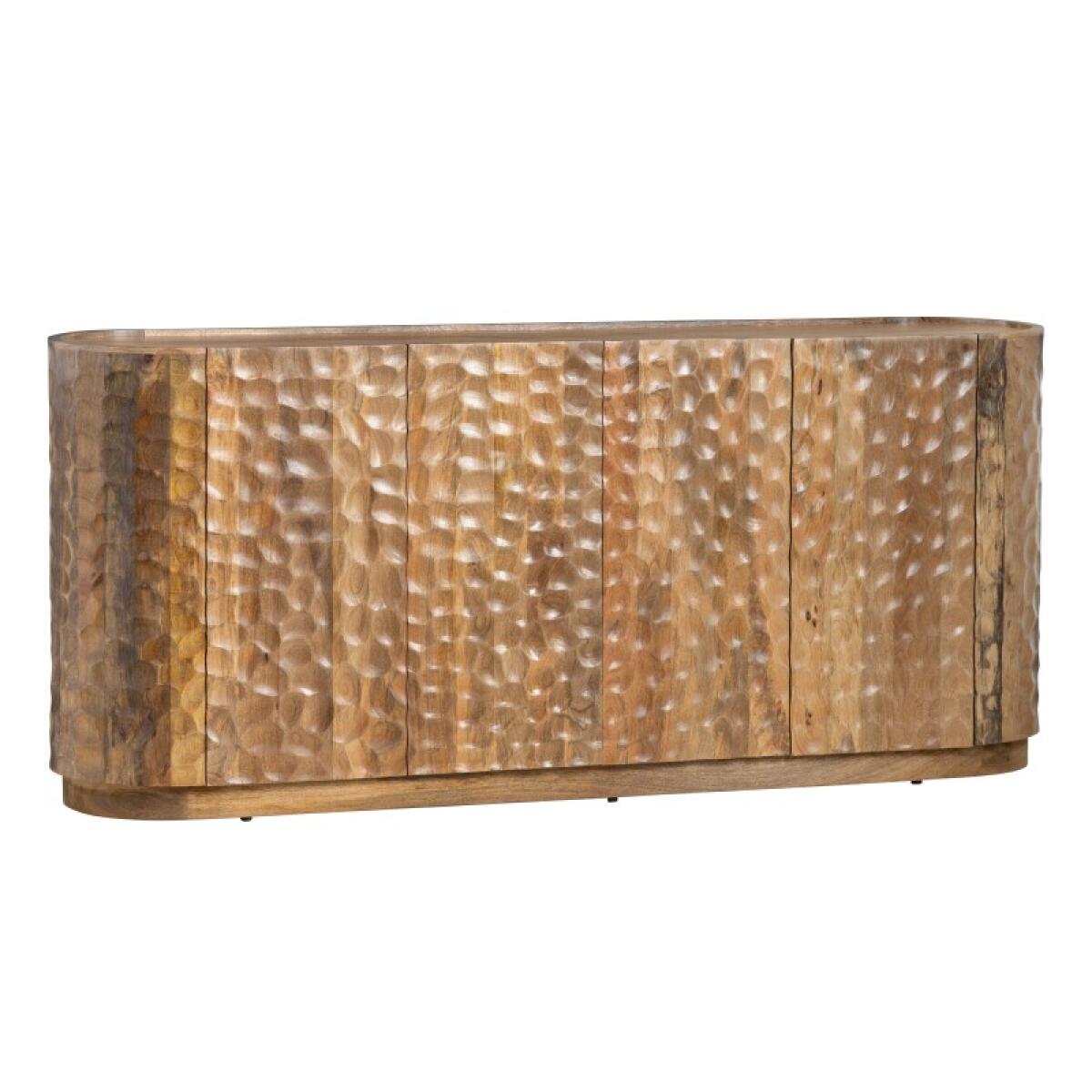 Gibson Natural Four-Door Sideboard Dining Storage Brown 2 Gibson Natural Four-Door Sideboard Dining Storage Brown 2