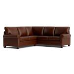 Carolina Leather L-Shaped Roll Arm Sectional