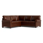 Carolina Leather L-Shaped Roll Arm Sectional