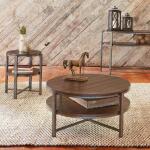 Breckinridge Round End Table End tables Brown 13