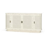 Dakota Oval 4 Door Sideboard W/ Rattan Panels