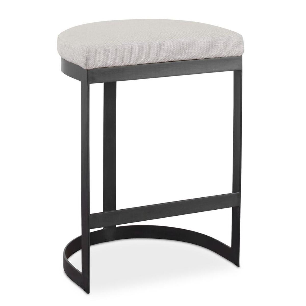 cbef3753bce71091739a38535de73d59 Ivanna Counter Stool, Black - Beige - Image 1