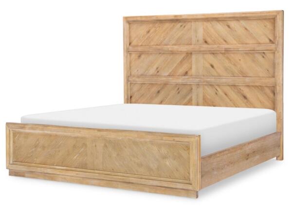 Complete King Panel Bed 6/6 Beds Aged Driftwood
