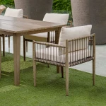 Borneo Outdoor Dining Chair, Oyster - Image 8