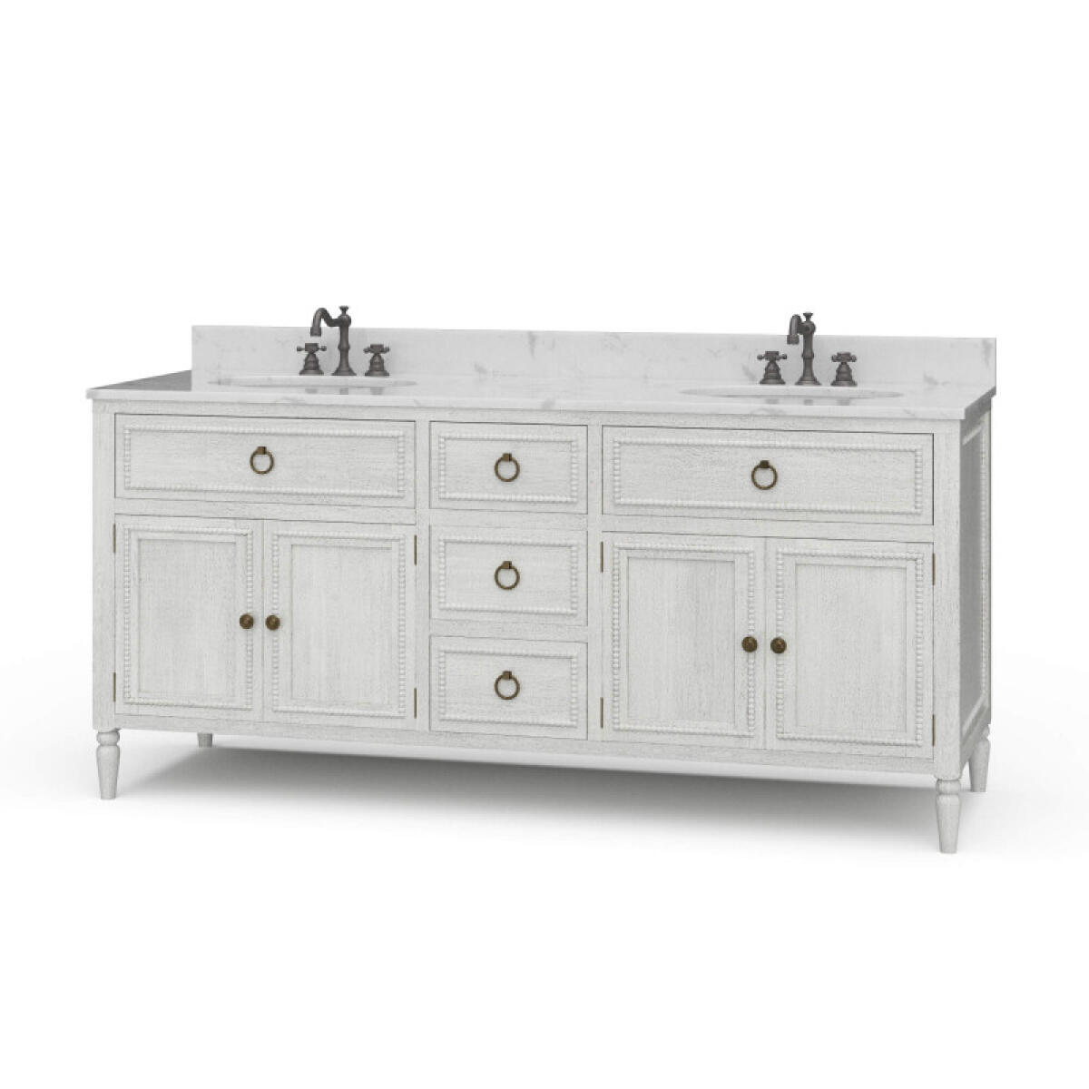 cc7266e5fec87b32297582982c7714ff Cholet Double Vanity W/ Sink & Marble Top - Image 1