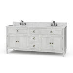 Cholet Double Vanity W/ Sink & Marble Top