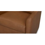 Sloan Leather Slope Arm Swivel Glider Chair Chairs Bassett Furniture 13