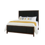 Crafted Cherry Bedroom by Ben & Erin Napier Upholstered Bed-Black Fab