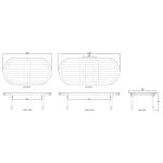 Market Butterfly Oval Extension Table 82 - 103" - Image 9