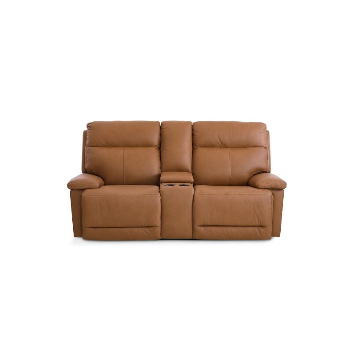 ccd85cf221ef0449dfc22c8bb86c15d2 Fletcher Leather Power Reclining Loveseat with Center Console - Image 1