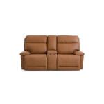 Fletcher Leather Power Reclining Loveseat with Center Console