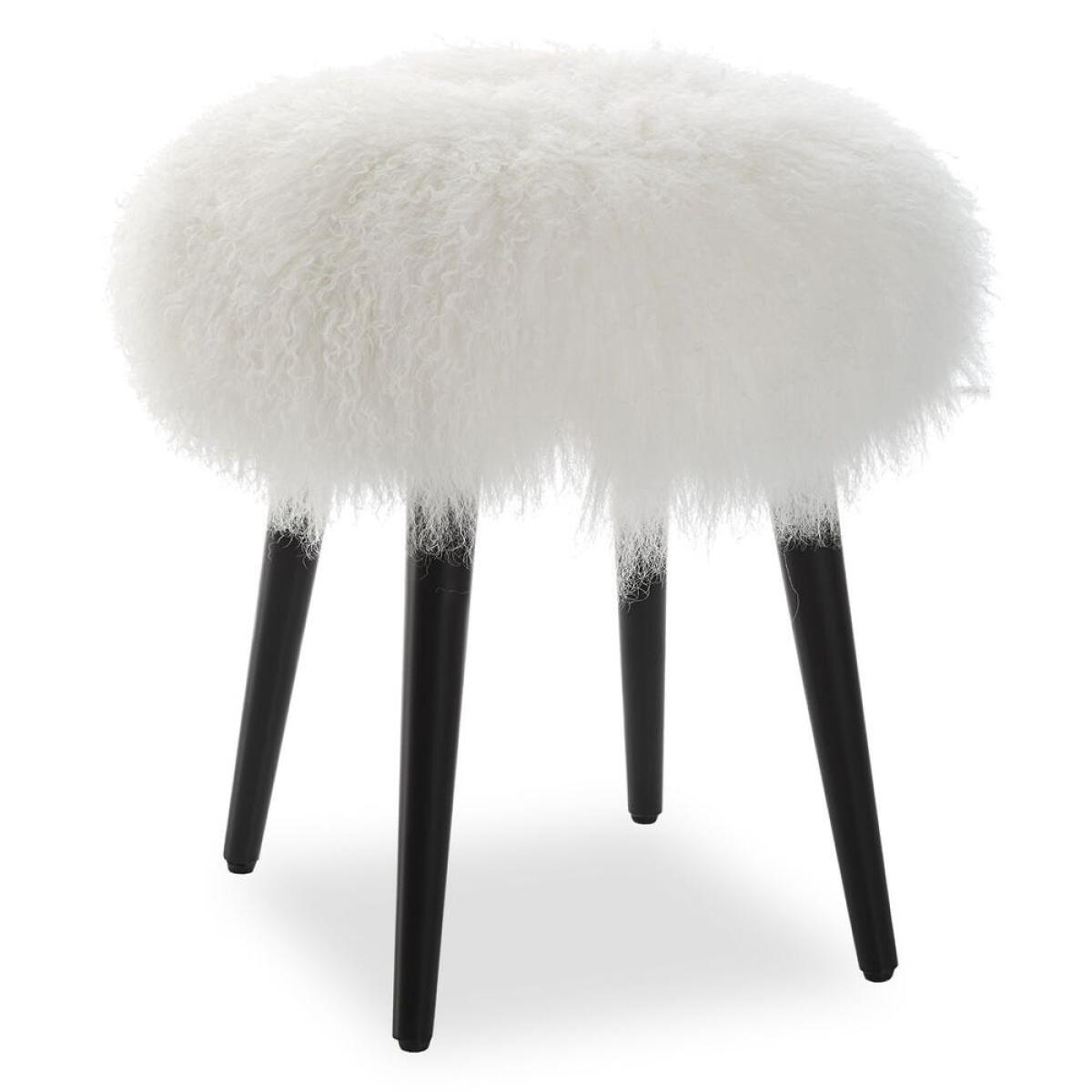 ccdd857d43c41b6e12a6cbb40e23e56a Wooly Accent Stool - Image 1
