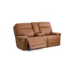 Fletcher Leather Power Reclining Loveseat with Center Console - Image 6
