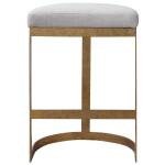 Ivanna Counter Stool, Gold - Beige - Image 9