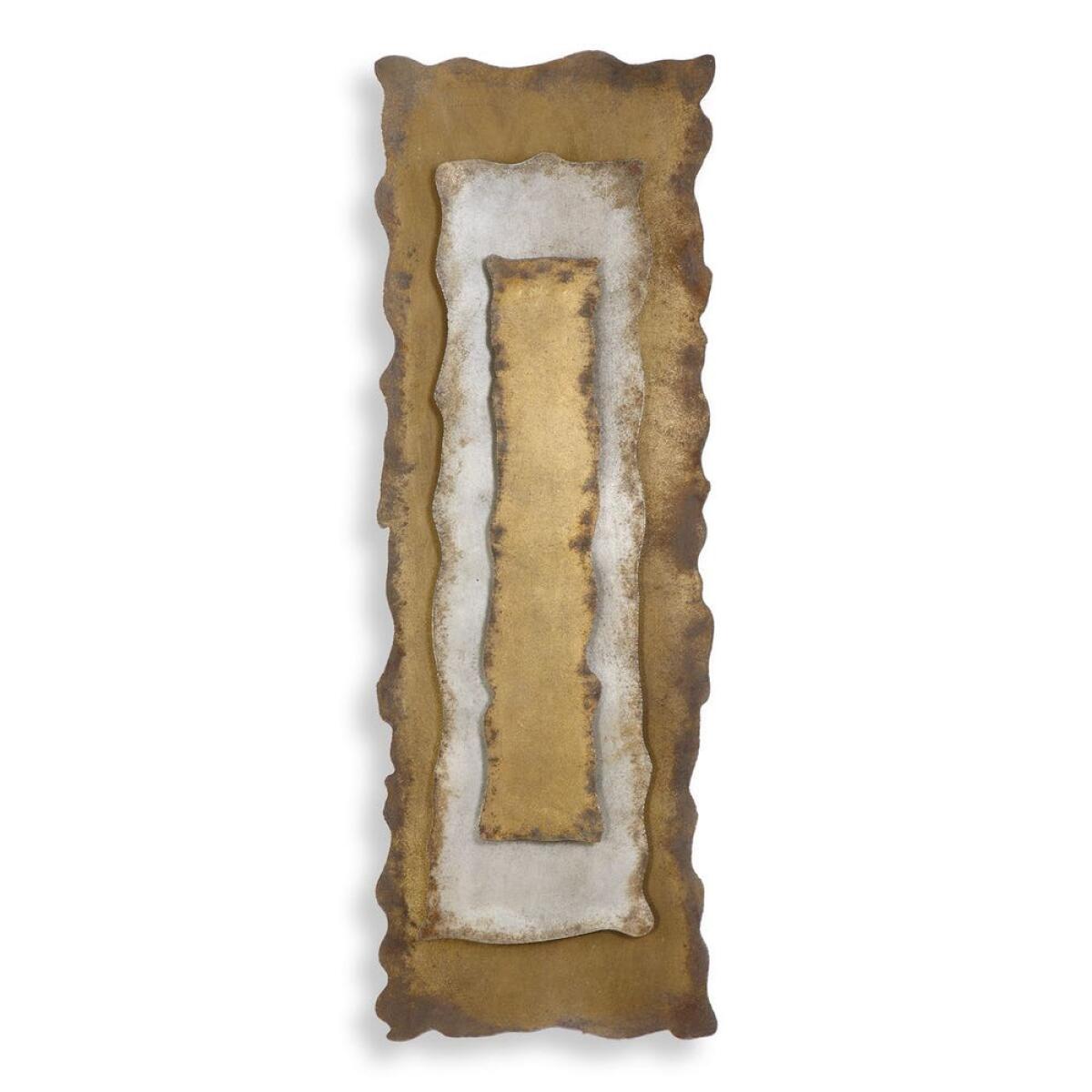 Jaymes Metal Wall Panel Wall Decor Gold 2 Jaymes Metal Wall Panel Wall Decor Gold 2