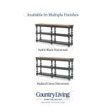 Vintage Market AT Turned Bobbin Leg Console Table Barnwood Oak And Kettle Black CLH4016-106 - Image 10