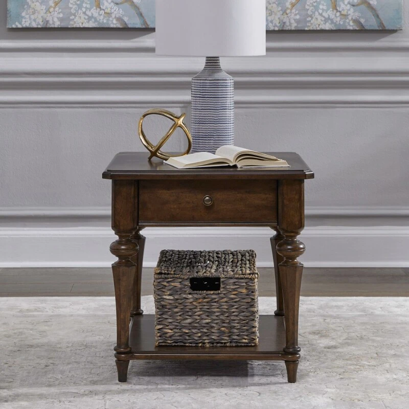 cd9be0df4743634240cba206c8105b72 Arden Road Drawer End Table - Image 1