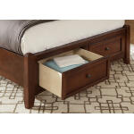 Bonanza UPHOLSTERED STORAGE BED – LINEN Beds BB28 Cherry 10