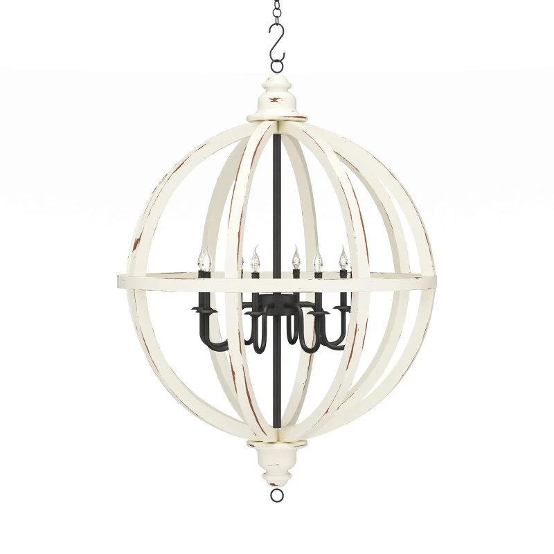 cdad2bef29a06e0db4c36f85ab8ff62f Infinity Chandelier Medium W/ 6 Lights - Image 1