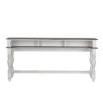 Magnolia Manor Console Bar Table Console Tables Antique White & Weathered Bark 16