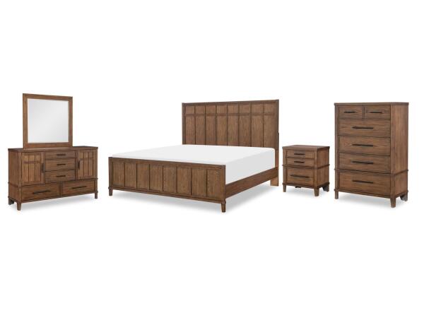 Complete Panel Bed, Queen 5/0, Mirror, Dresser Bedroom Sets Bedroom Sets