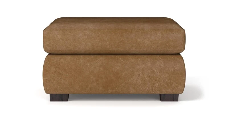 cde54f21cd4f75b054a7ef4861e8dc80 Jamestown Leather Ottoman - Image 1