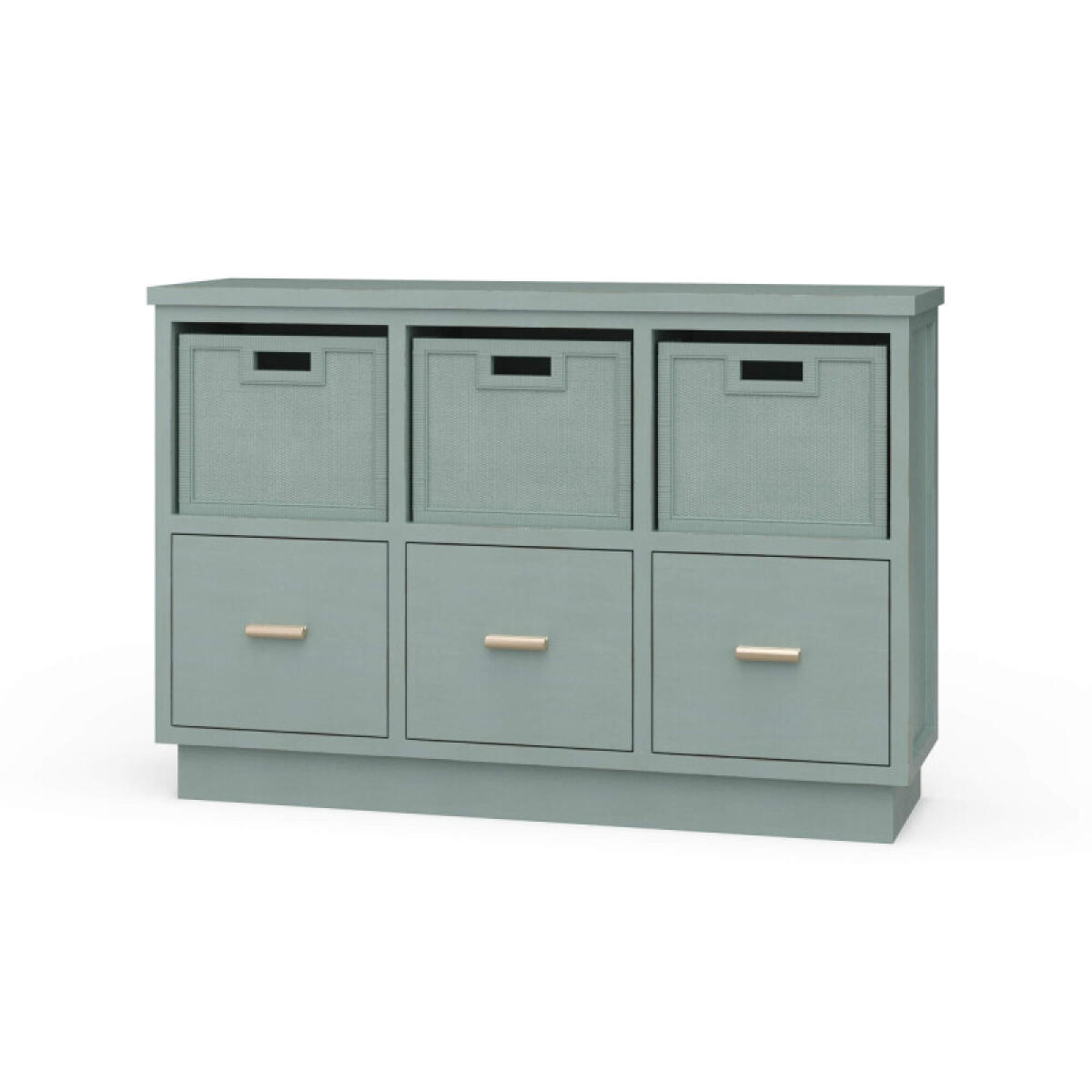 cdfa09dbef821b66828e59d542afba16 Dakota Storage Unit W/ 3 Drawers & Rattan Baskets - Image 1