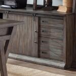 Stone Brook Computer Credenza Office Storage Brown 13